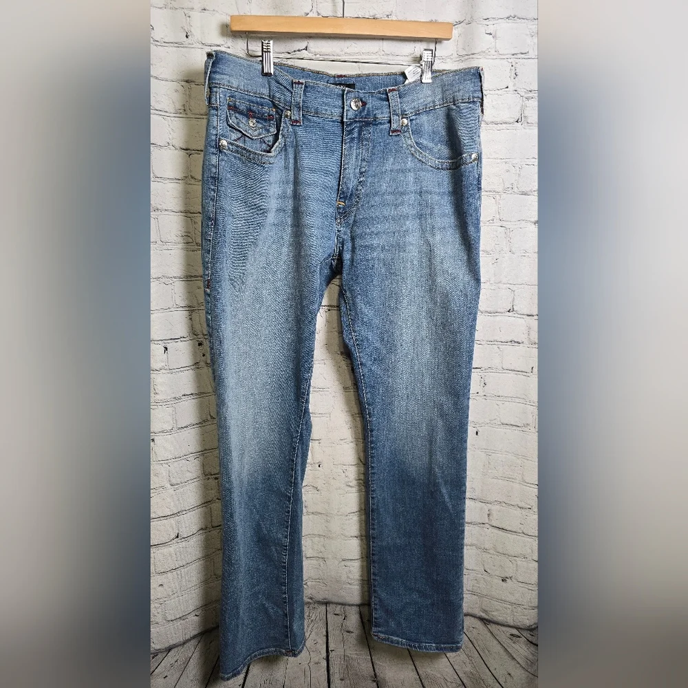 True Religion Men's Ricky Relaxed Straight Jeans Size 36